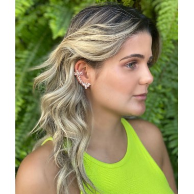 Brinco Max Ear Cuff Banho de ouro