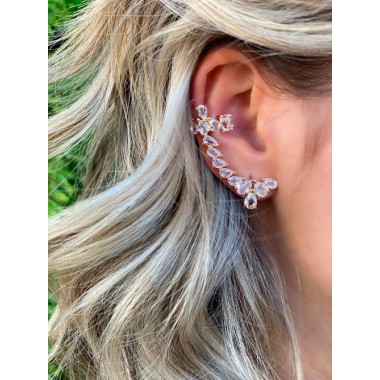 Brinco Max Ear Cuff Banho de ouro